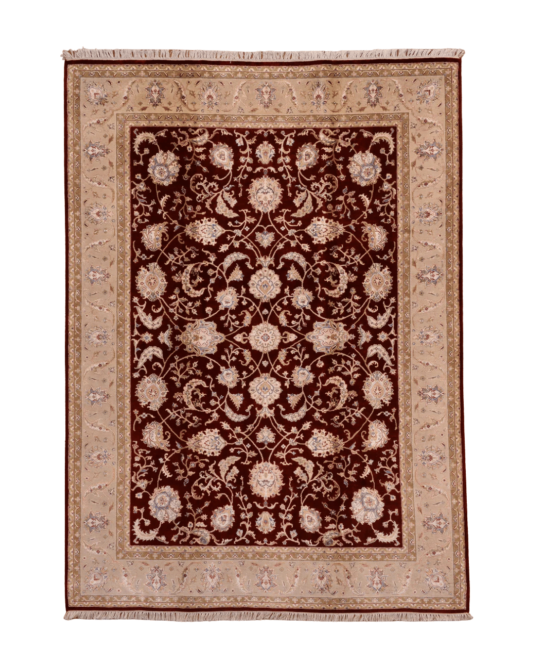 Tapis en laine style afghan 55 x 146 cm