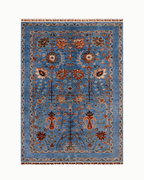 Sultani Hand-Knotted Wool Rug 4' 1" x 6' 1"