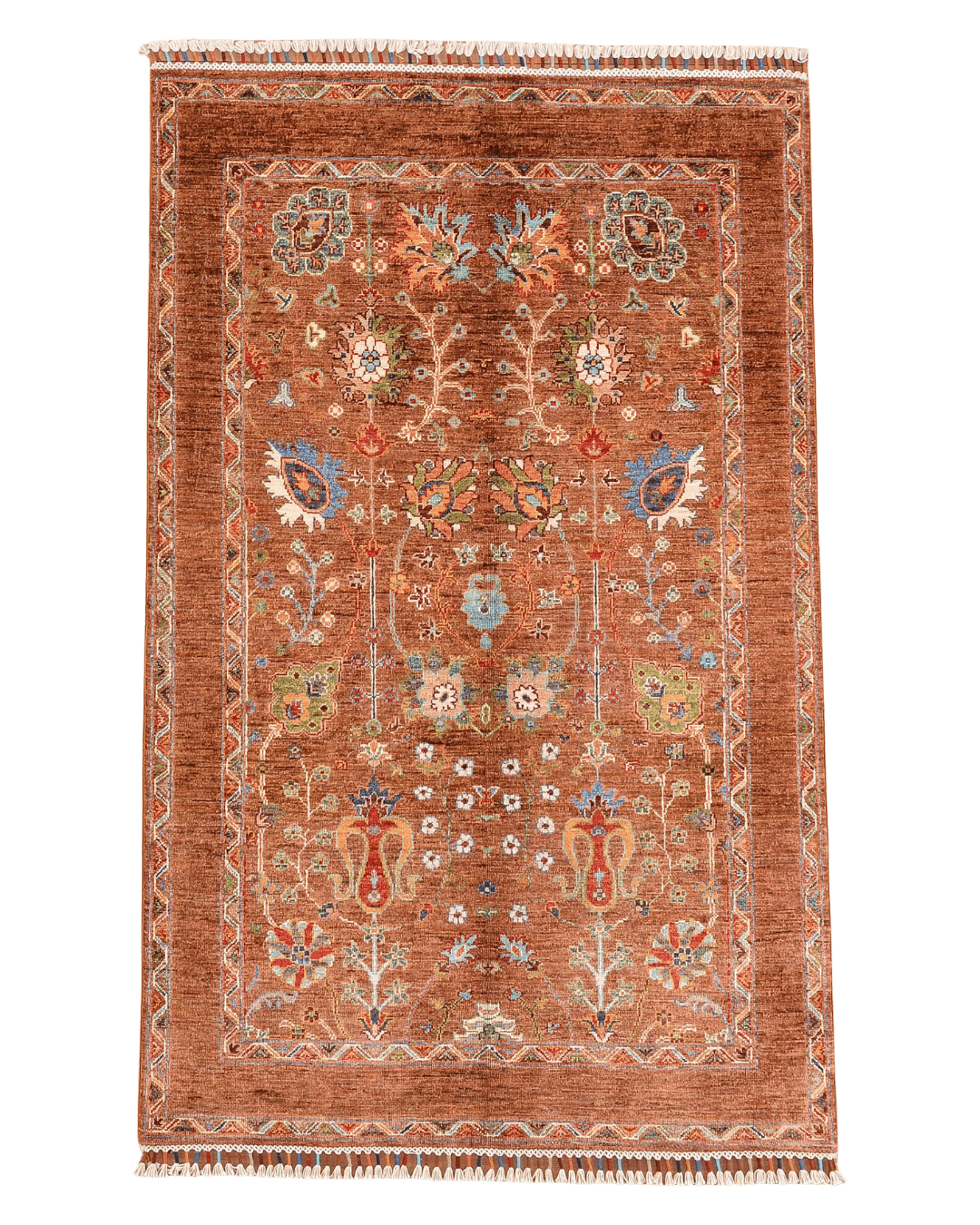 Sultani Hand-Knotted Wool Rug 4' x 6'