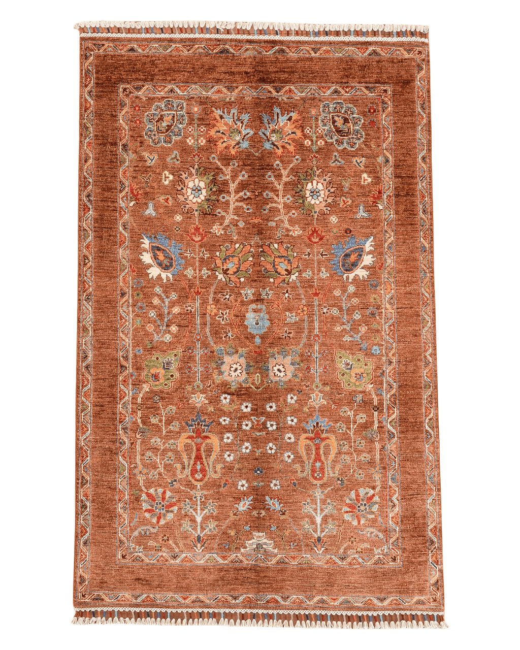 Sultani Hand-Knotted Wool Rug 4' x 6'