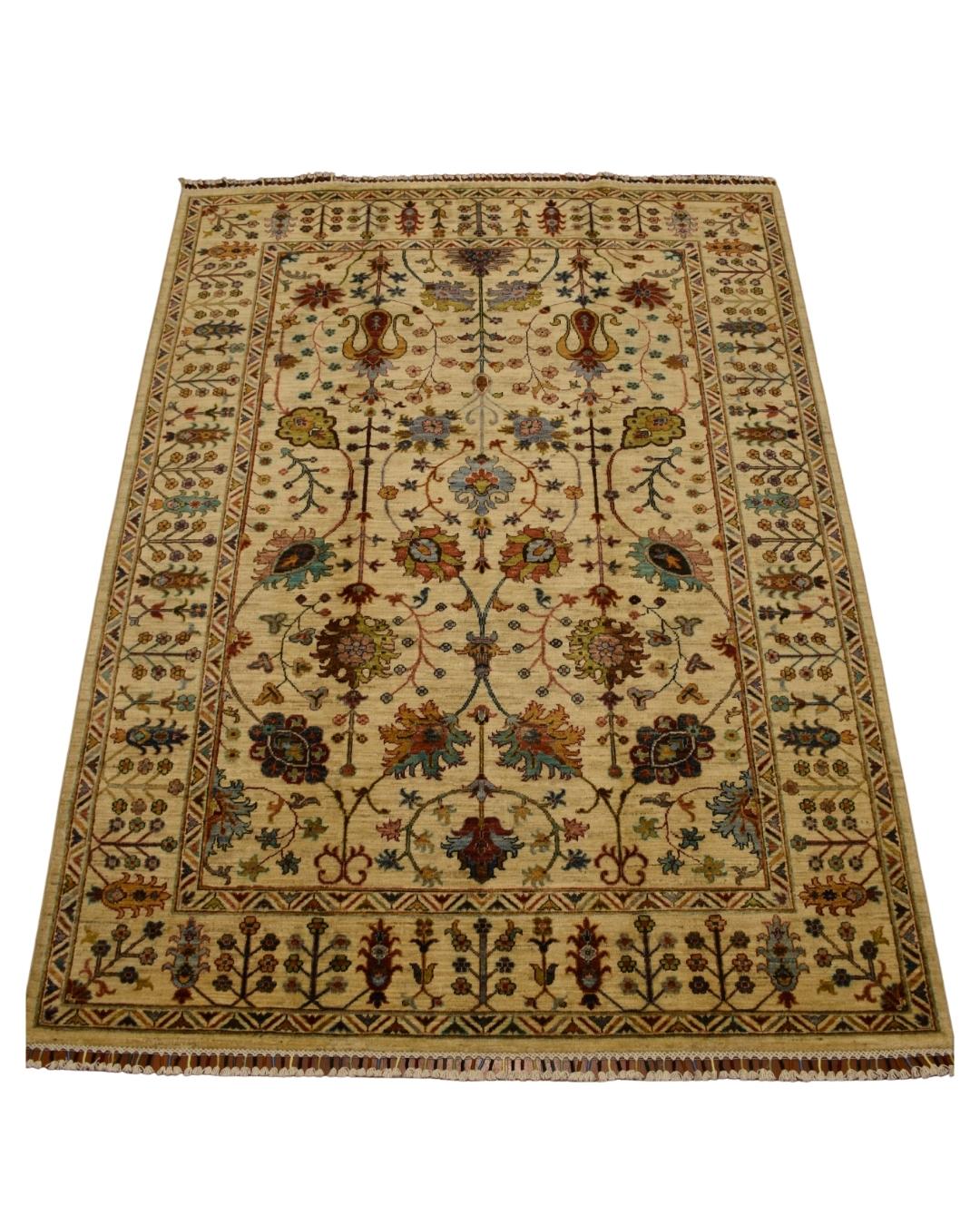 Sultani Hand-Knotted Wool Rug 5' 9" x 8'