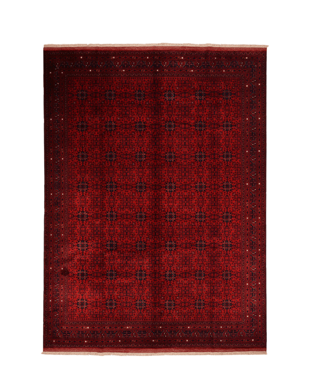 Handwoven Afghan Style Wool Rug 9' 7" x 12' 8"