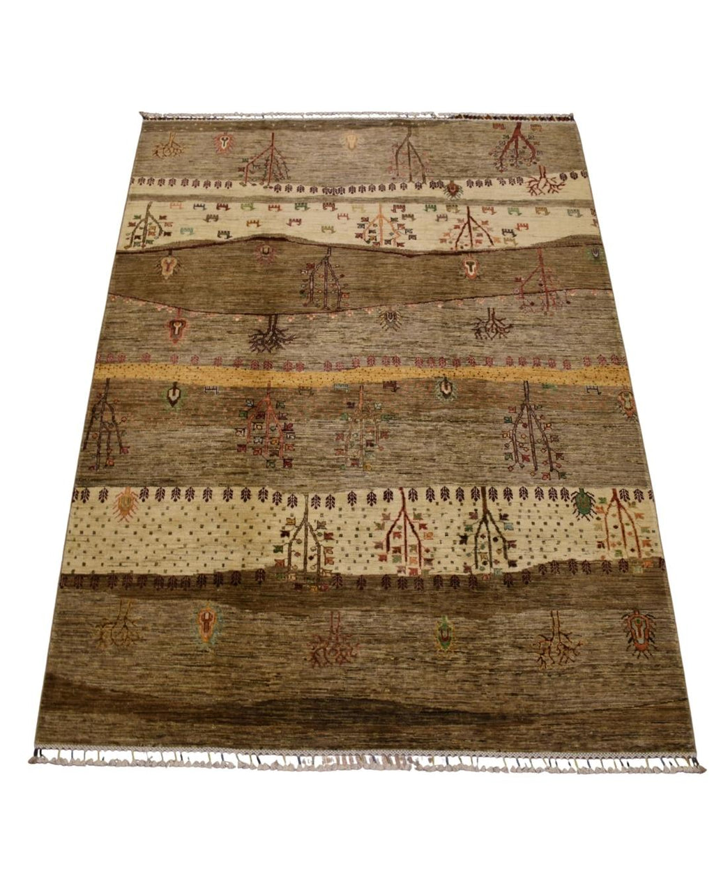 Sultani Hand-Knotted Wool Rug 5' x 8'