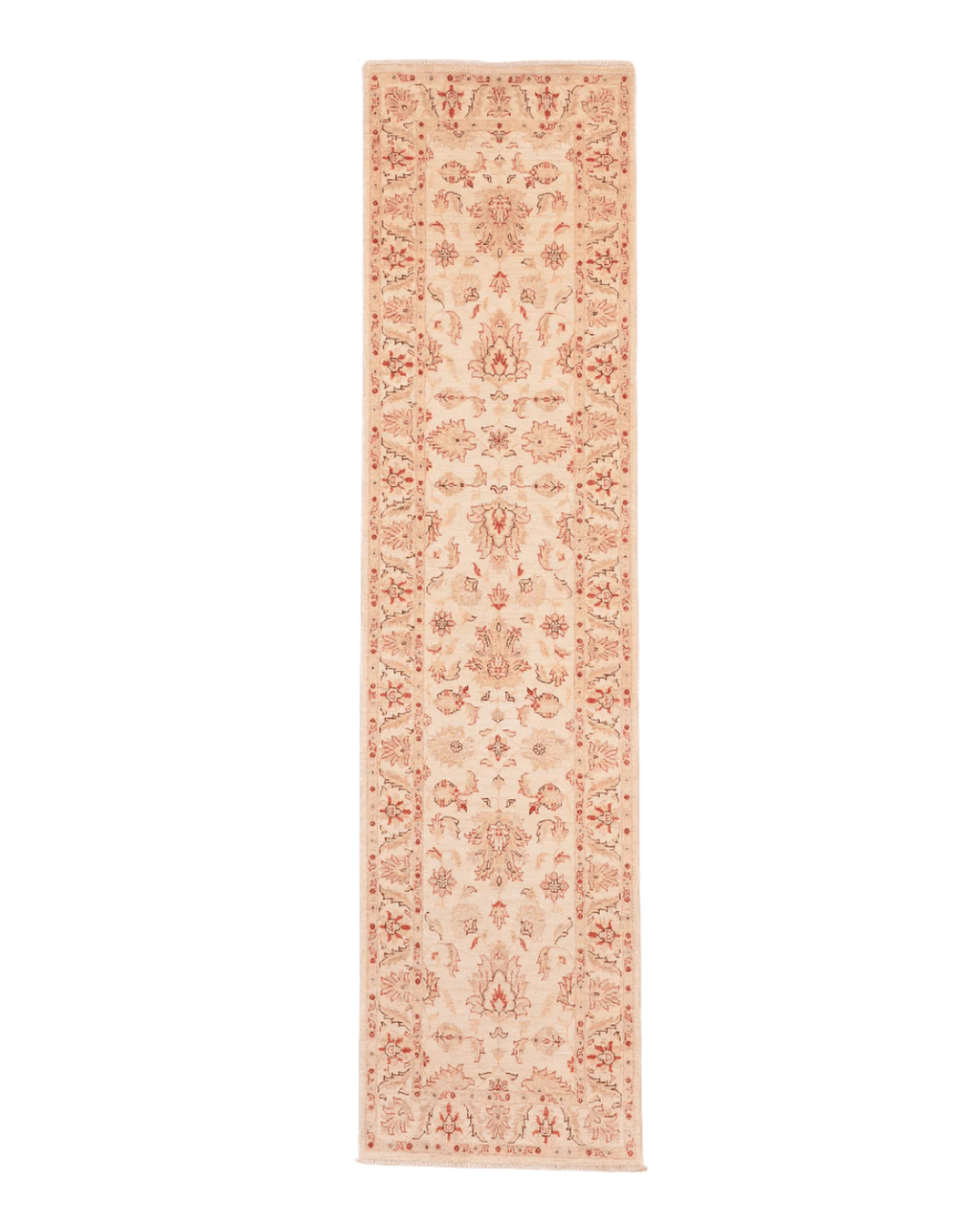 Ushak Hand-Knotted Wool Runner 2' x 10'