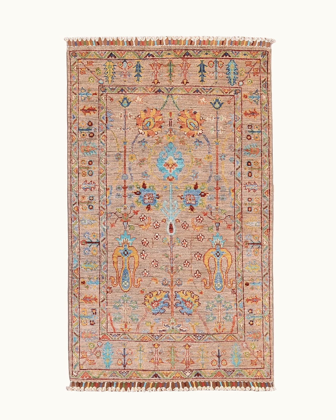 Sultani Hand-Knotted Wool Rug 2' 7" x 4' 1"