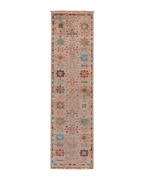 Tapis en laine style afghan 55 x 146 cm