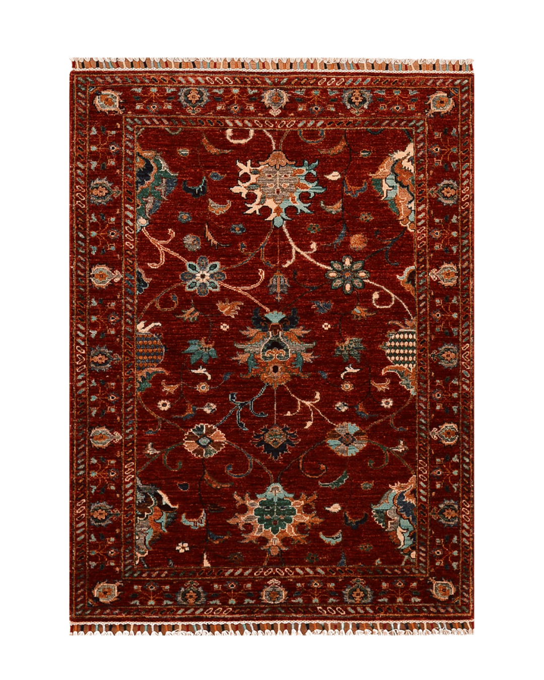 Sultani Hand-Knotted Wool Rug 3' 4" x 5'