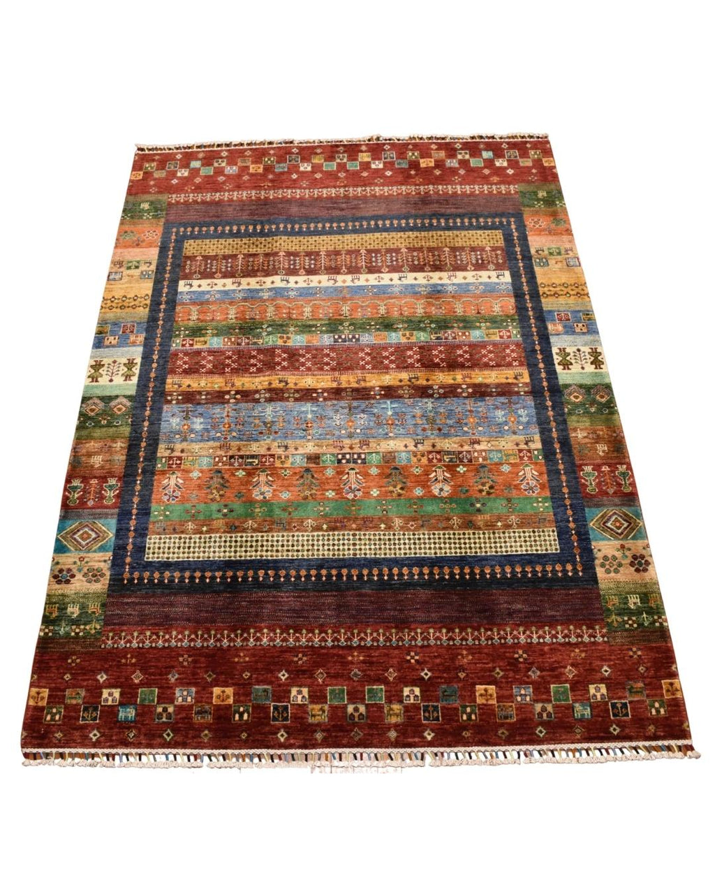 Sultani Hand-Knotted Wool Rug 5' 9" x 8'