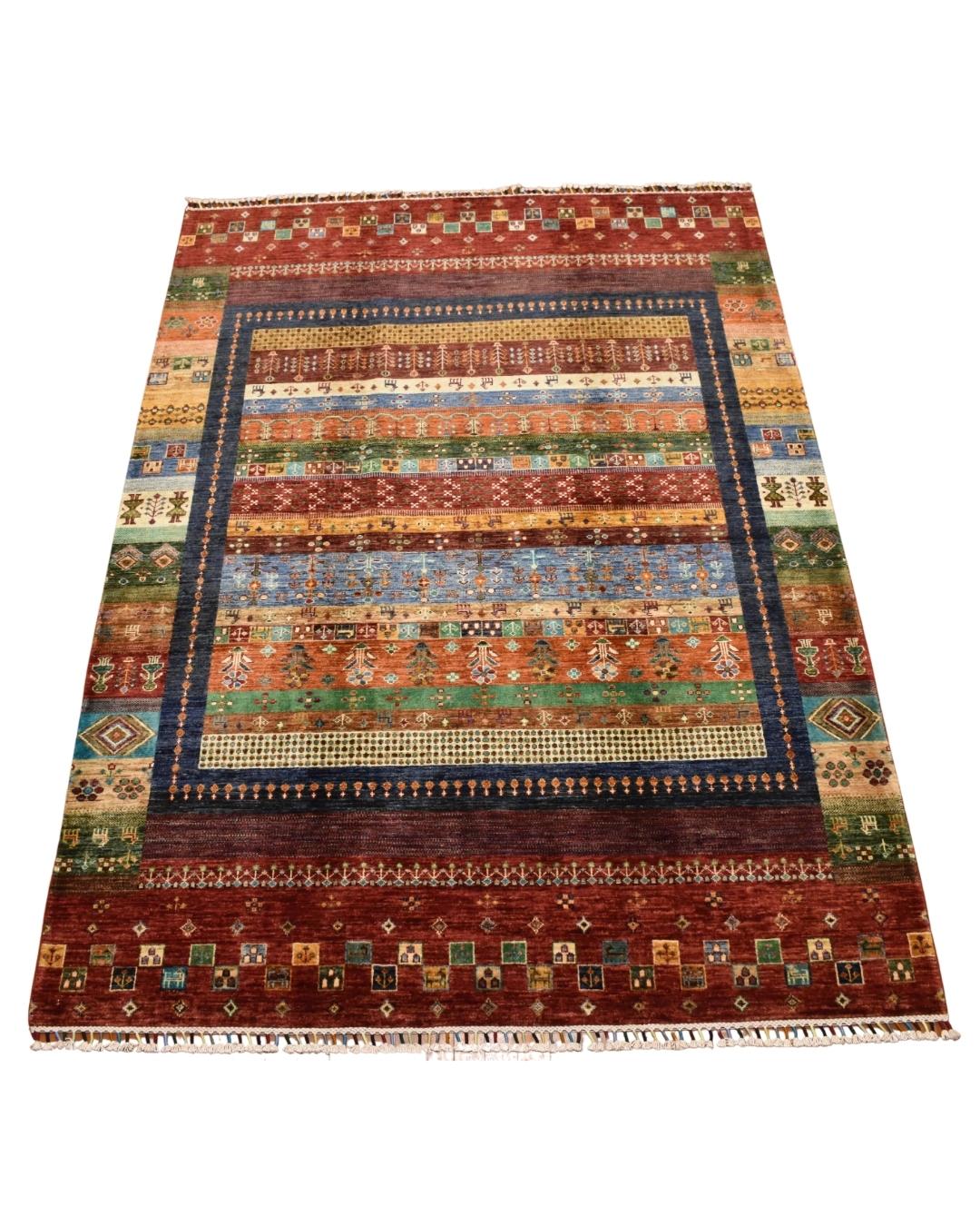 Sultani Hand-Knotted Wool Rug 5' 9" x 8'