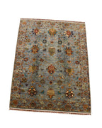 Sultani Hand-Knotted Wool Rug 5' 1" x 6' 5"