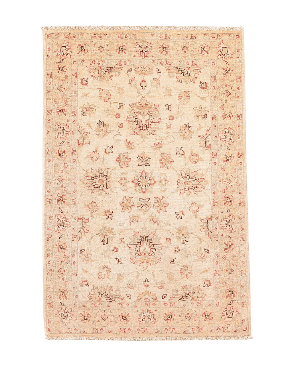 Ushak Hand-Knotted Wool Rug 3' x 5'