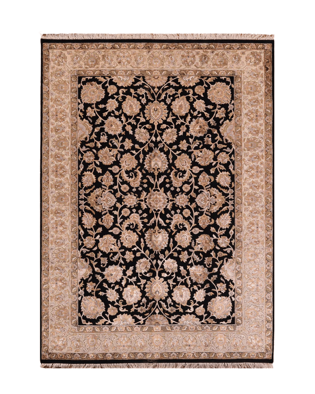 Tapis en laine style afghan 55 x 146 cm