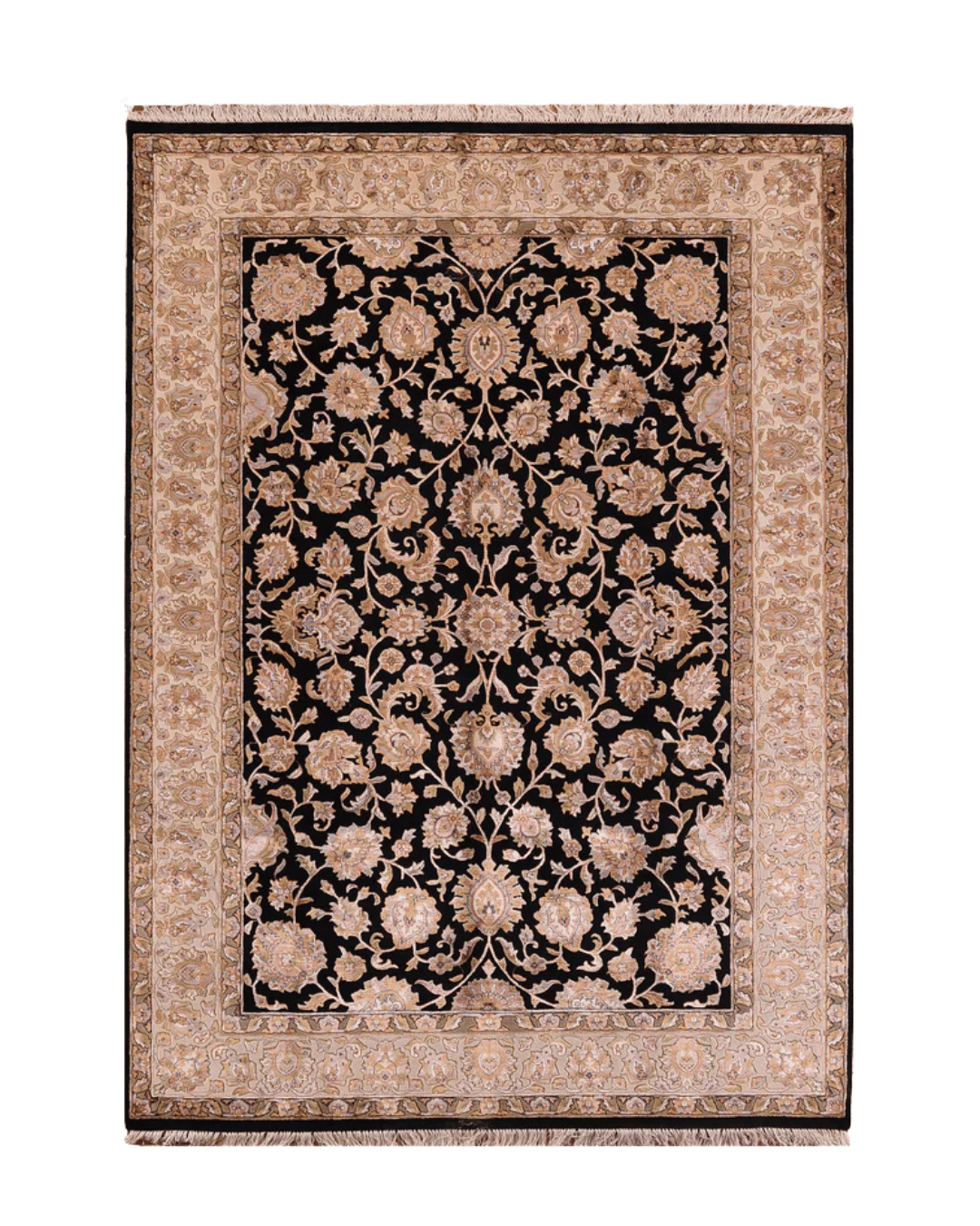 Tapis en laine style afghan 55 x 146 cm