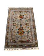 Sultani Hand-Knotted Wool Rug 3' x 4'