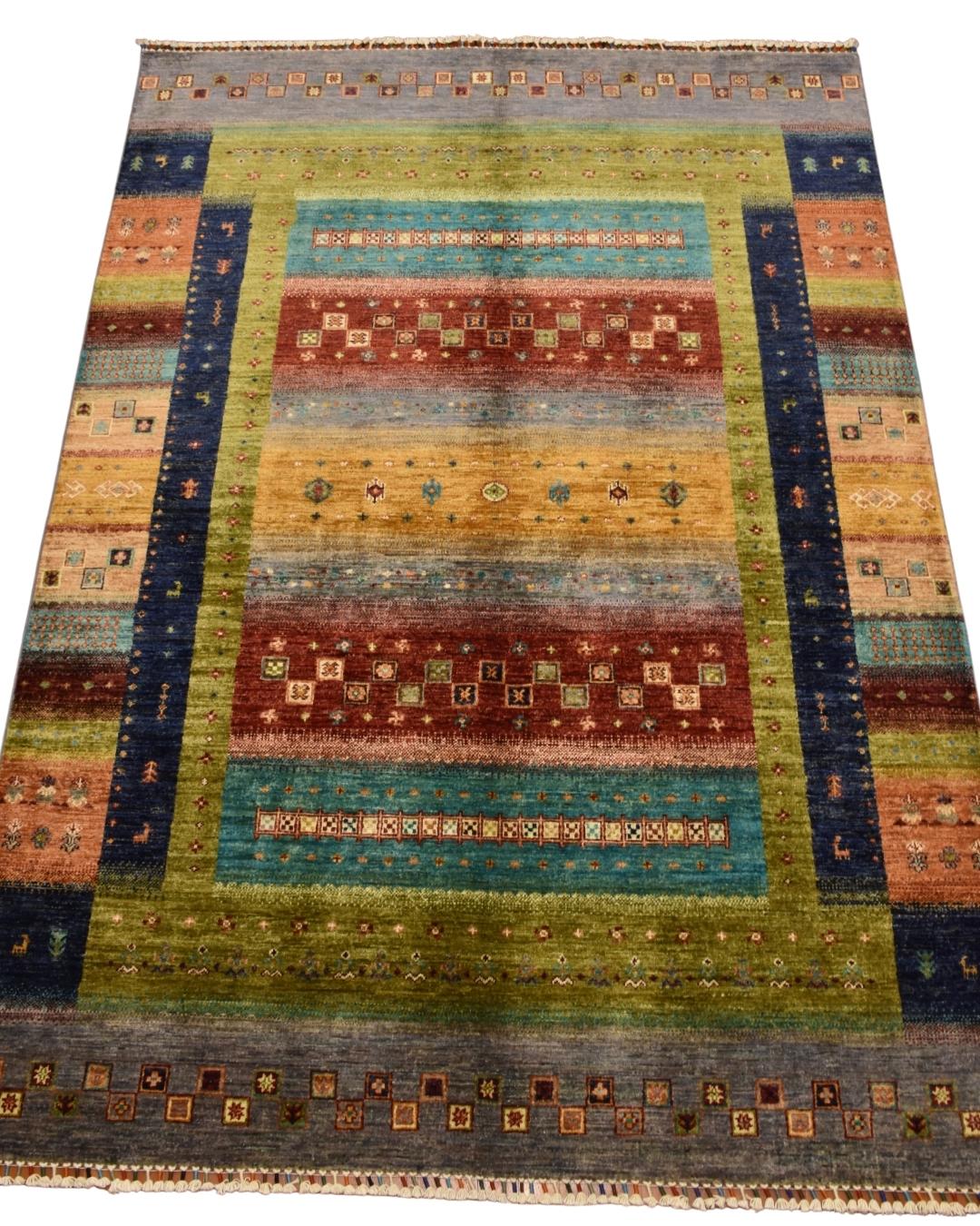 Sultani Hand-Knotted Wool Rug 5' 7