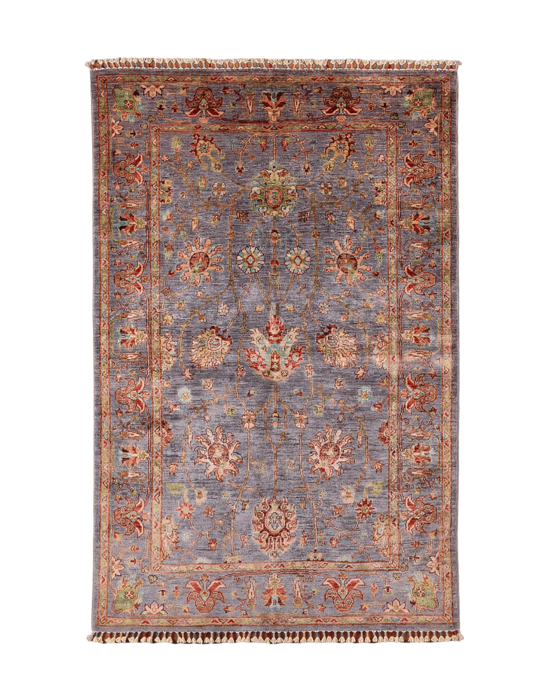 Sultani Hand-Knotted Wool Rug 4' x 6'