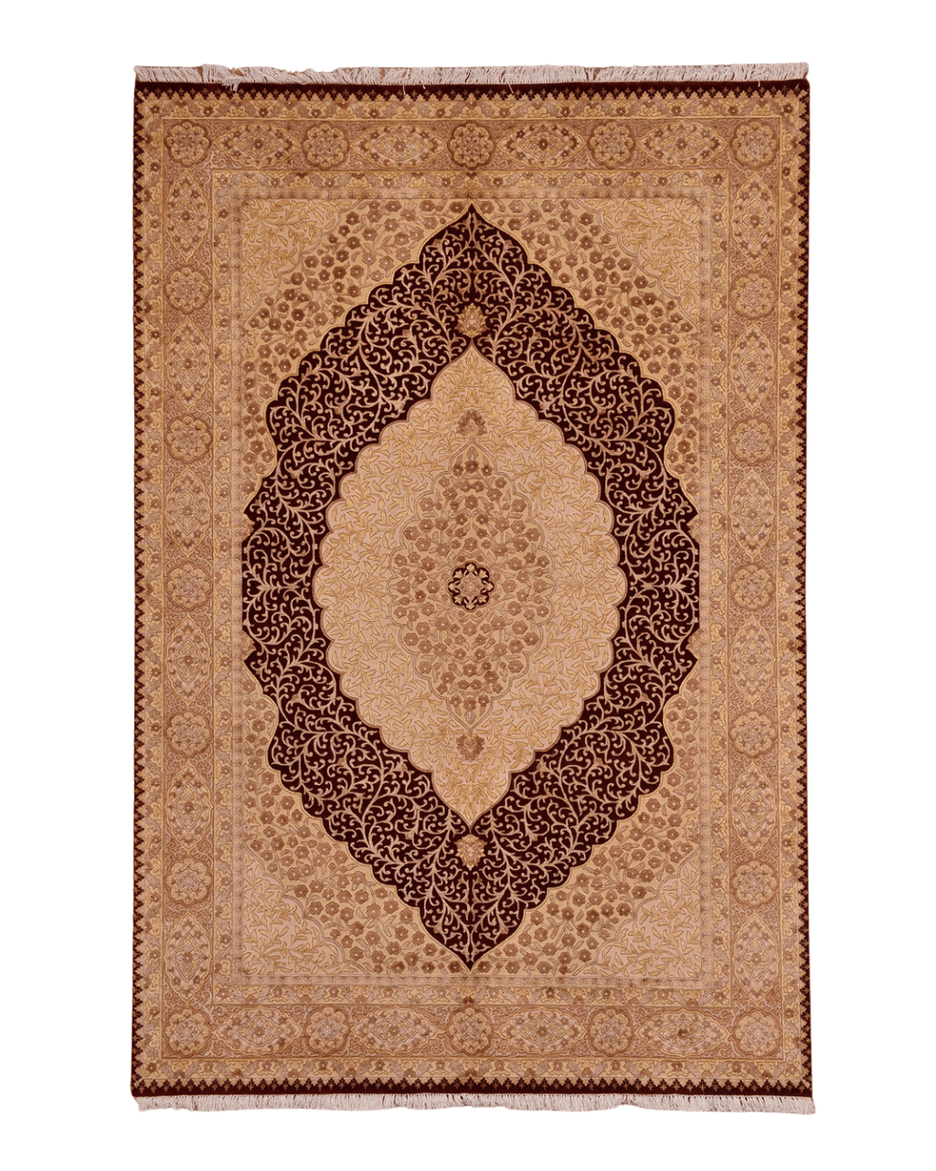 Ottoman Elegance Hand-Knotted Wool Rug 5' 7" x 8' 5"