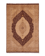 Ottoman Elegance Hand-Knotted Wool Rug 5' 7" x 8' 5"