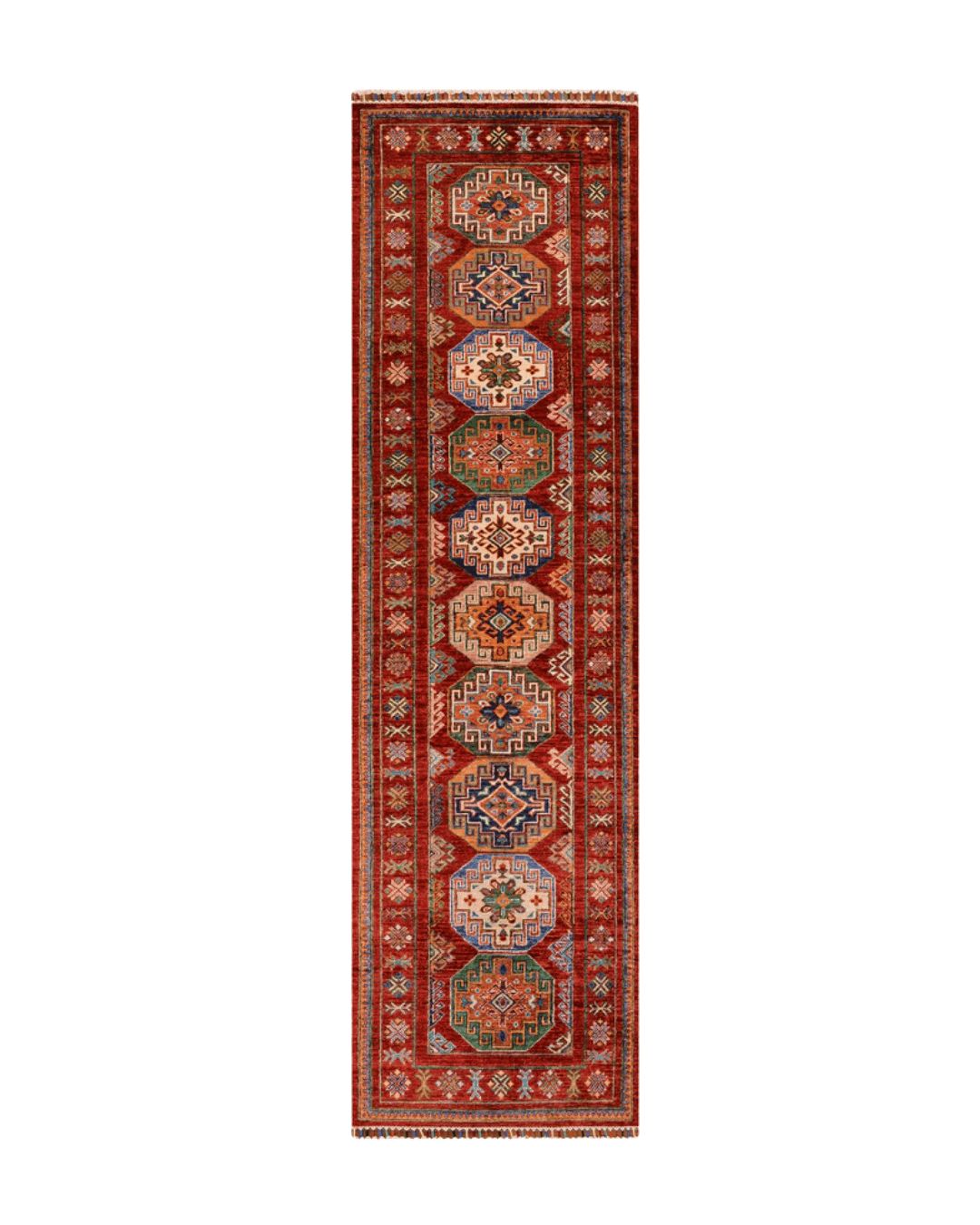 Shirvan Hand-Knotted Wool Runner 2' 7