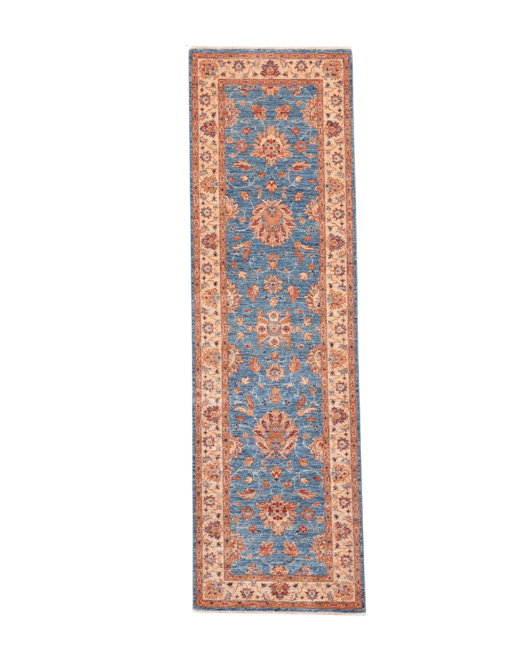 Ushak Hand-Knotted Wool Runner 2' x 8'
