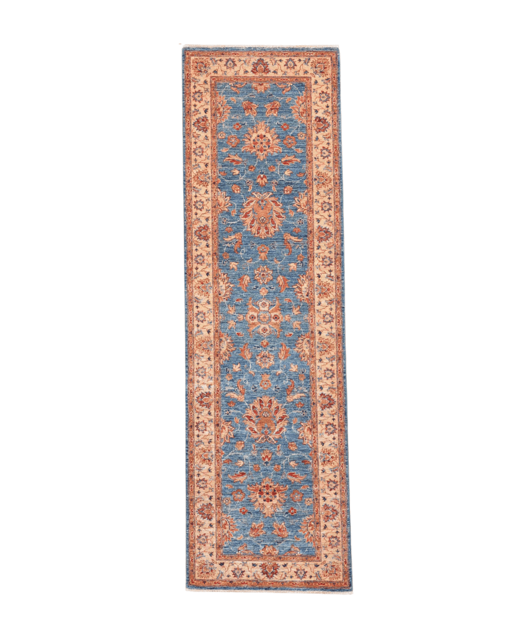 Ushak Hand-Knotted Wool Runner 2' x 8'