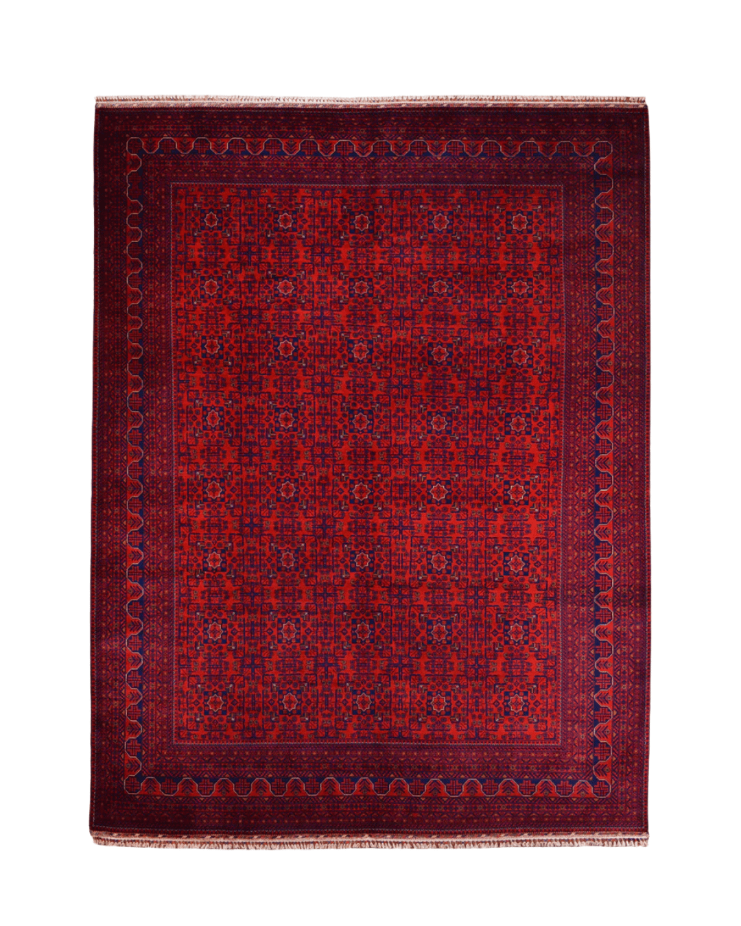 Handwoven Afghan Style Wool Rug 9' 7