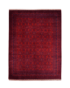 Handwoven Afghan Style Wool Rug 9' 7" x 13' 5"