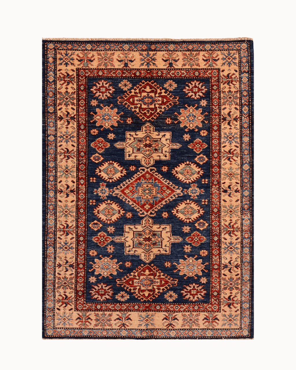 Shirvan Hand-Knotted Wool Rug 3' 7" x 5' 8"