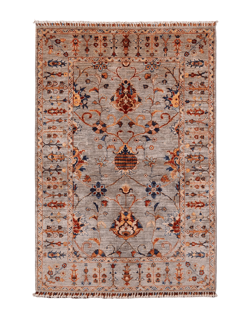 Sultani Hand-Knotted Wool Rug 4' x 6'