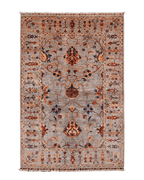 Sultani Hand-Knotted Wool Rug 4' x 6'