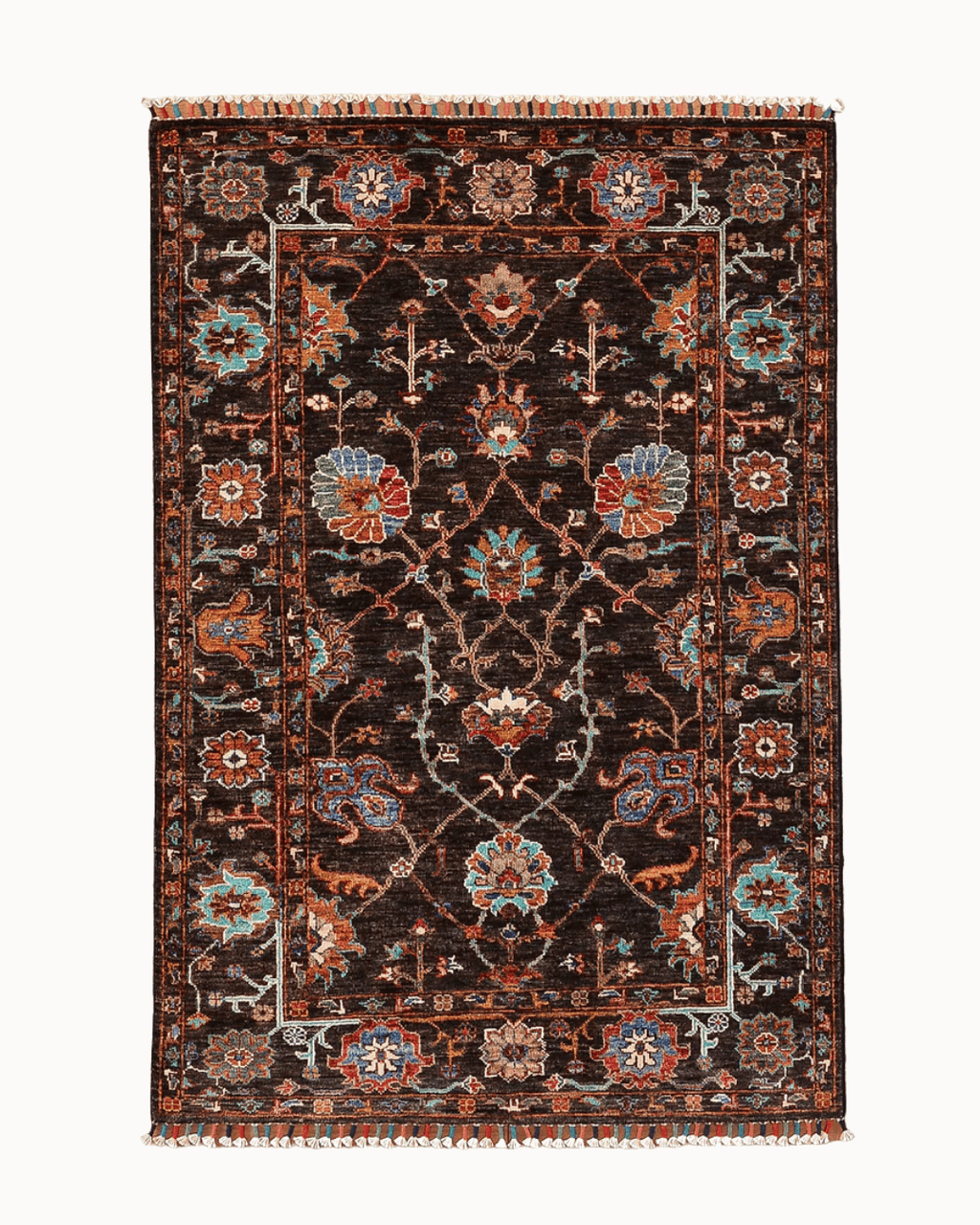 Sultani Hand-Knotted Wool Rug 3' 3" x 4' 5"