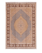 Tapis en laine style afghan 55 x 146 cm