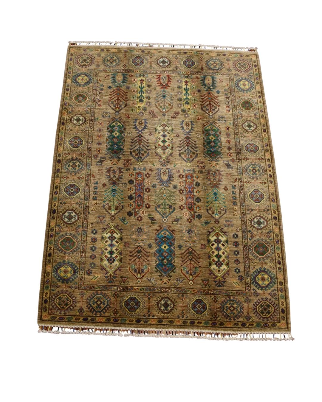 Sultani Hand-Knotted Wool Rug 5' 1" x 6' 9"