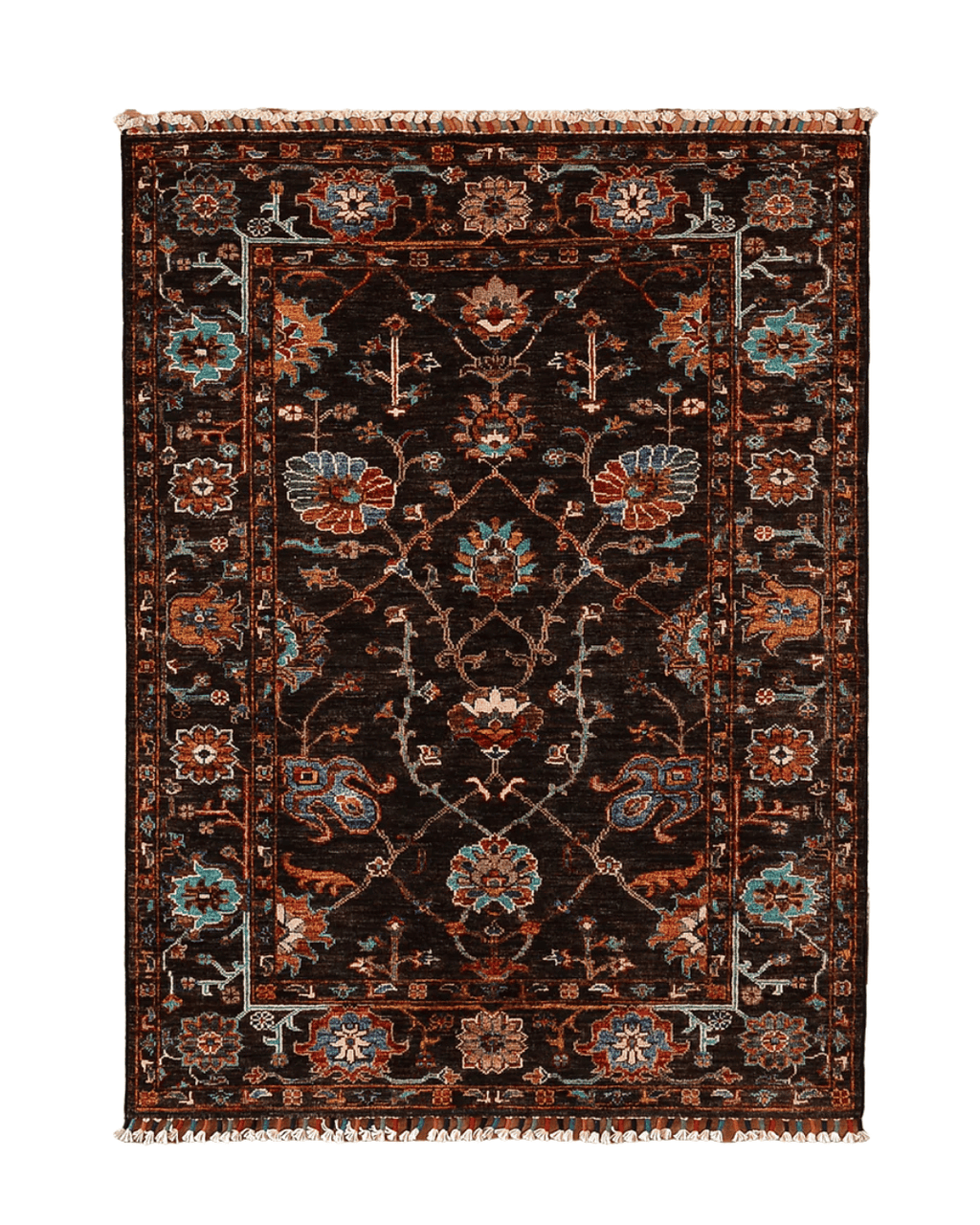 Sultani Hand-Knotted Wool Rug 3' 4" x 4' 9"