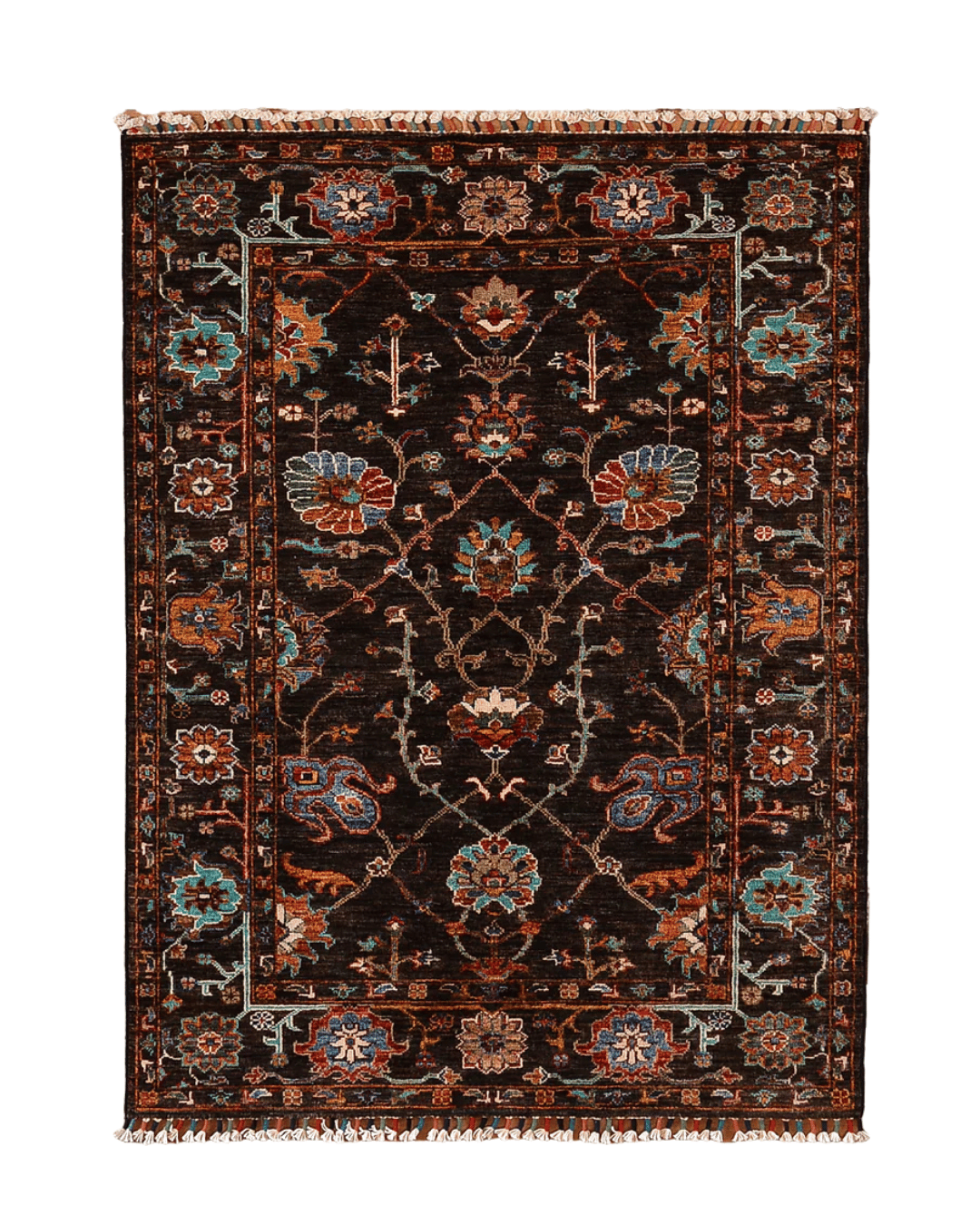 Sultani Hand-Knotted Wool Rug 3' 4" x 4' 9"