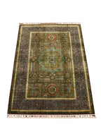 Mamluk Hand-Knotted Wool Rug 4' 2" x 6' 1"