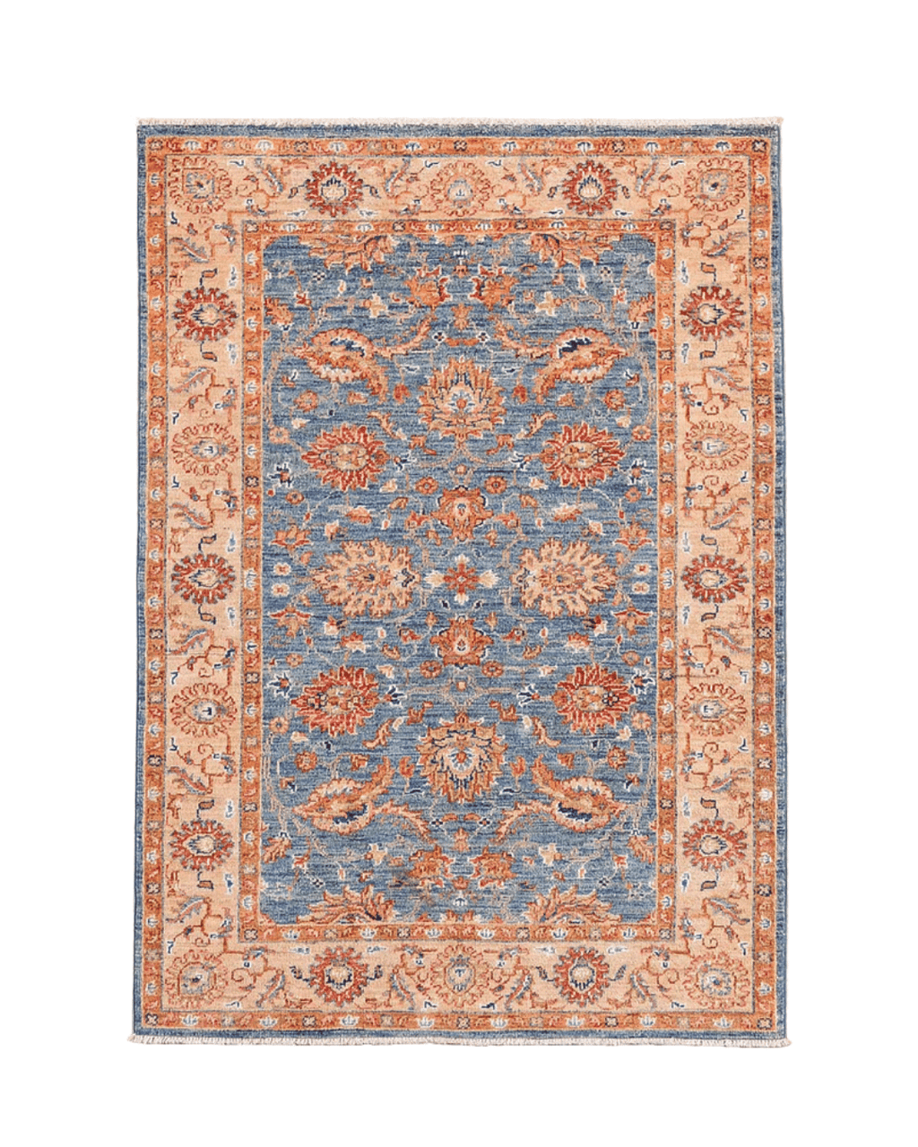 Ushak Hand-Knotted Wool Rug 3' x 5'