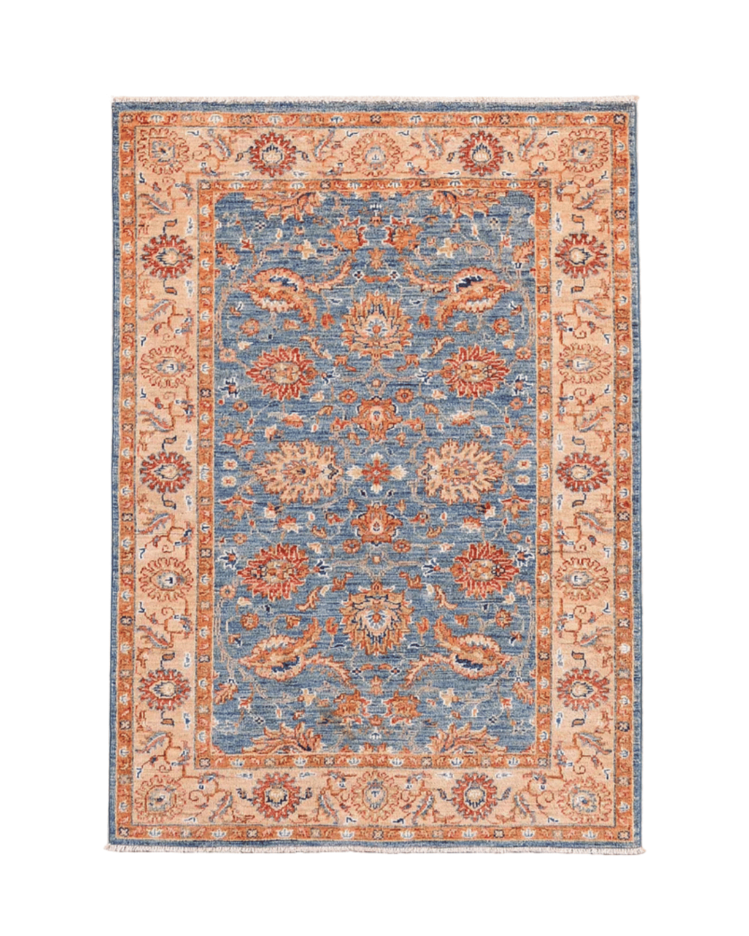 Ushak Hand-Knotted Wool Rug 3' x 5'