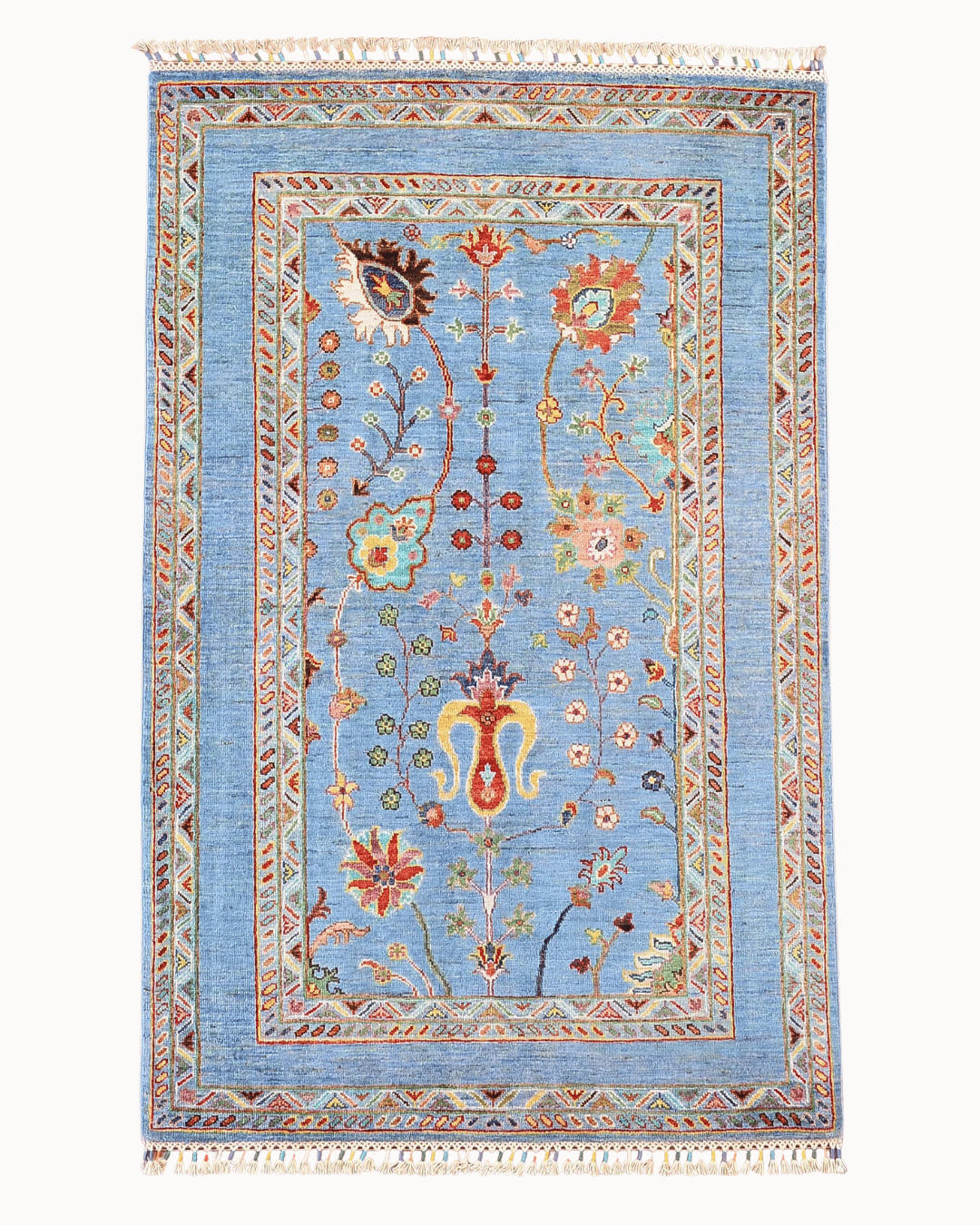 Sultani Hand-Knotted Wool Rug 3' 4