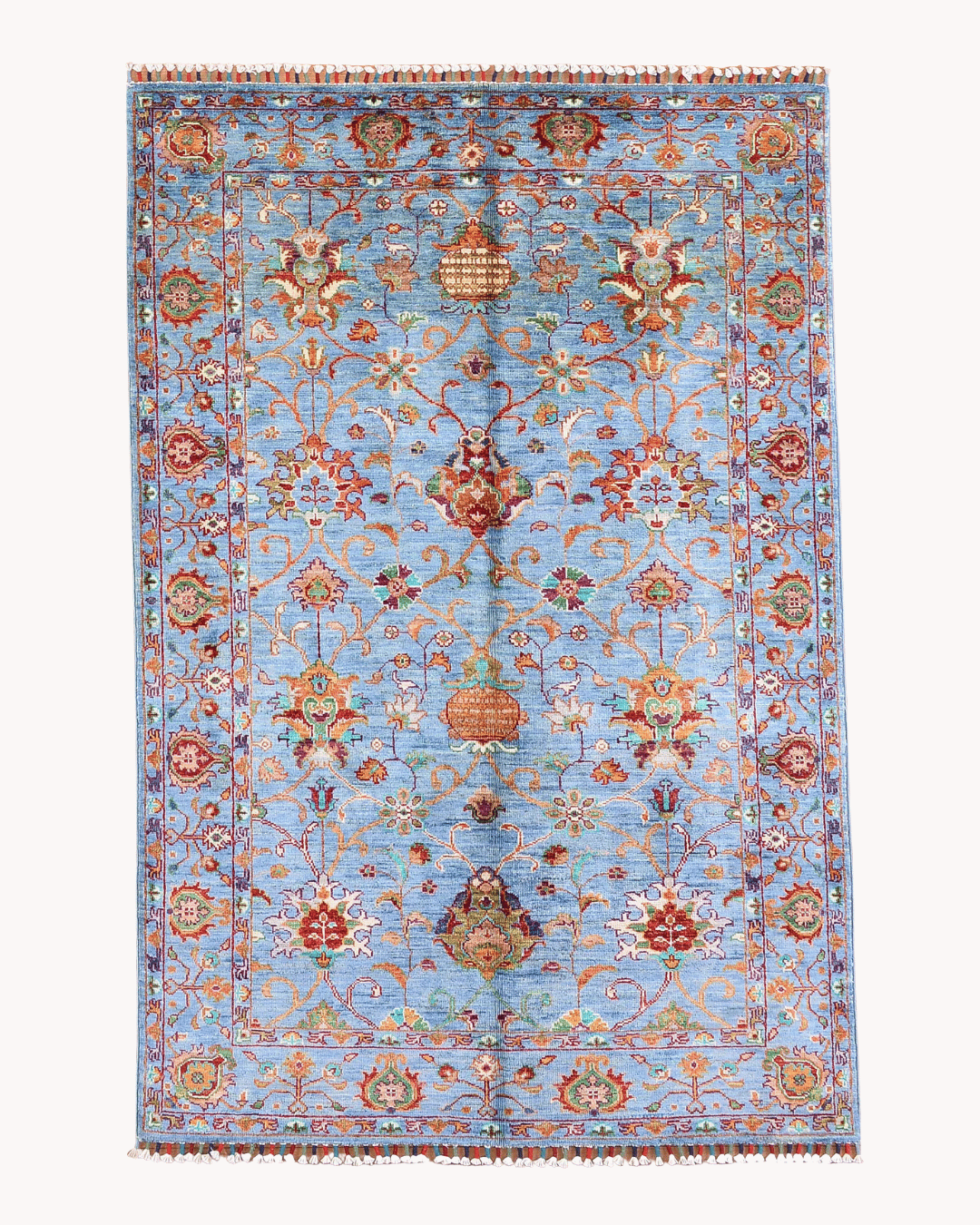 Sultani Hand-Knotted Wool Rug 4' x 6'