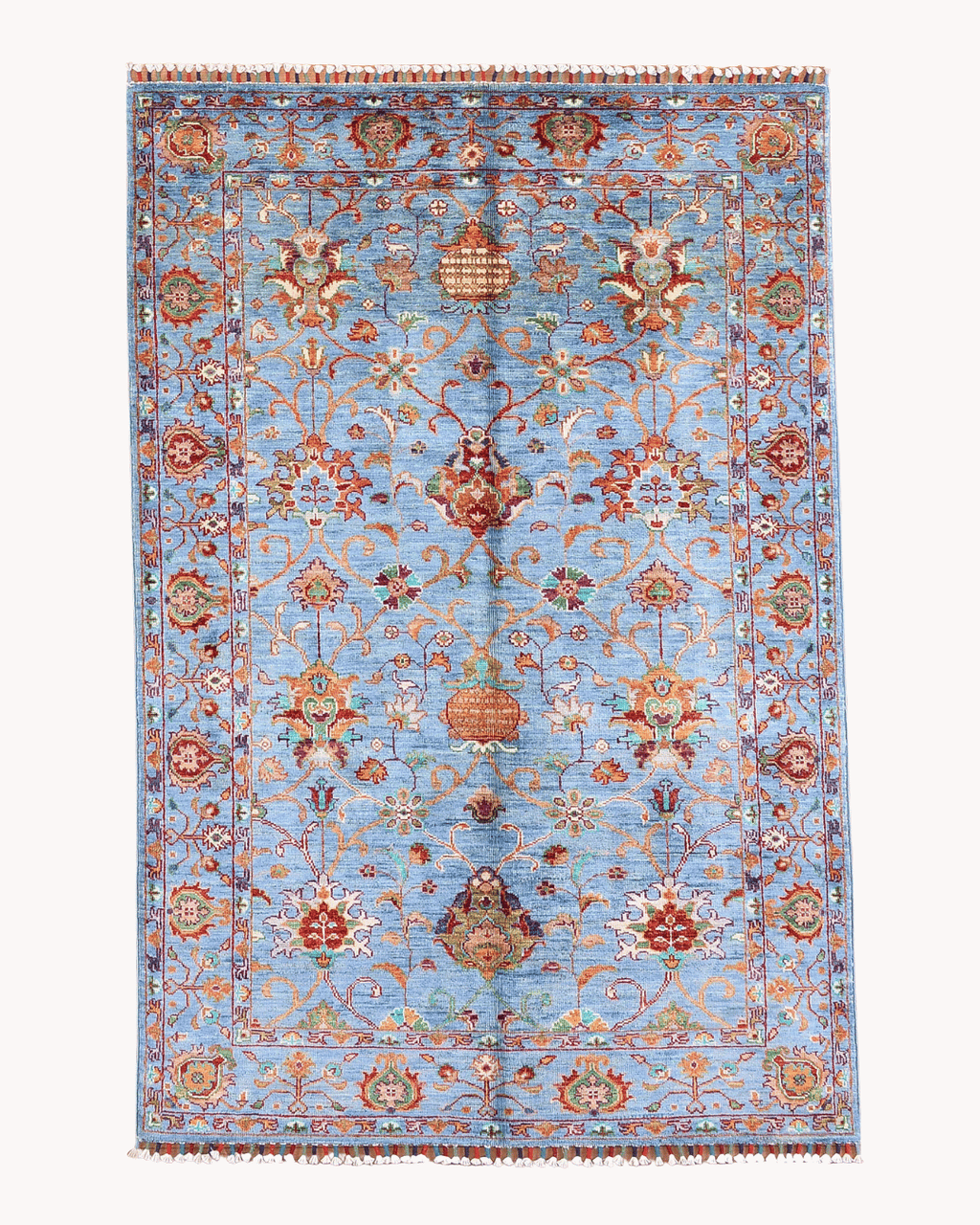 Sultani Hand-Knotted Wool Rug 4' x 6'