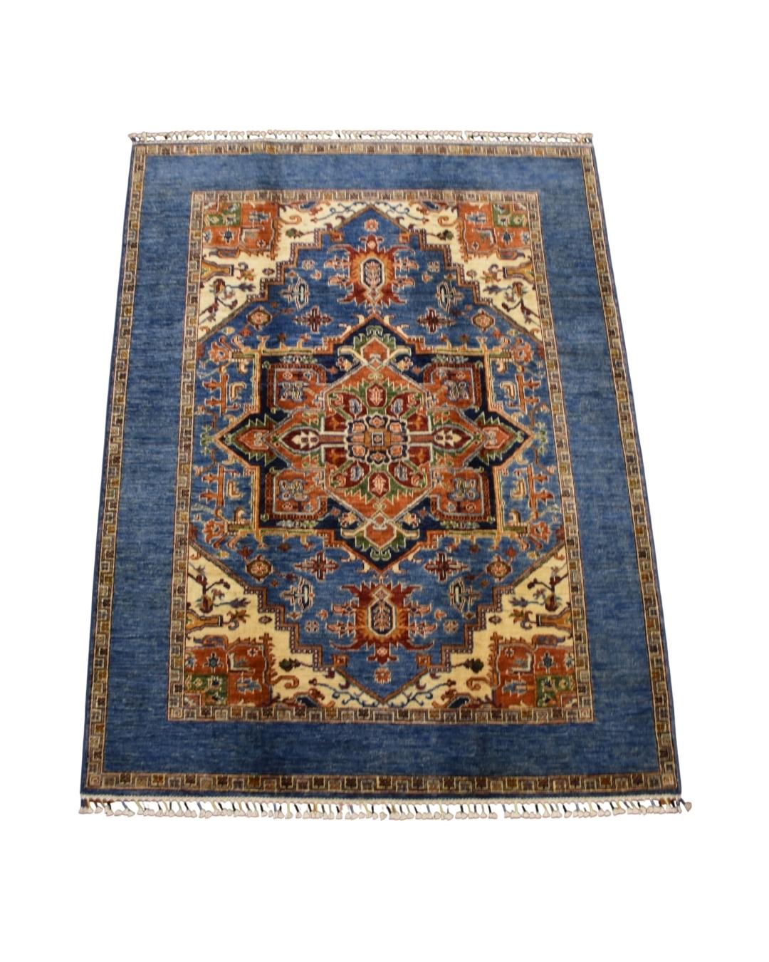 Sultani Hand-Knotted Wool Rug 5' 1" x 6' 7"