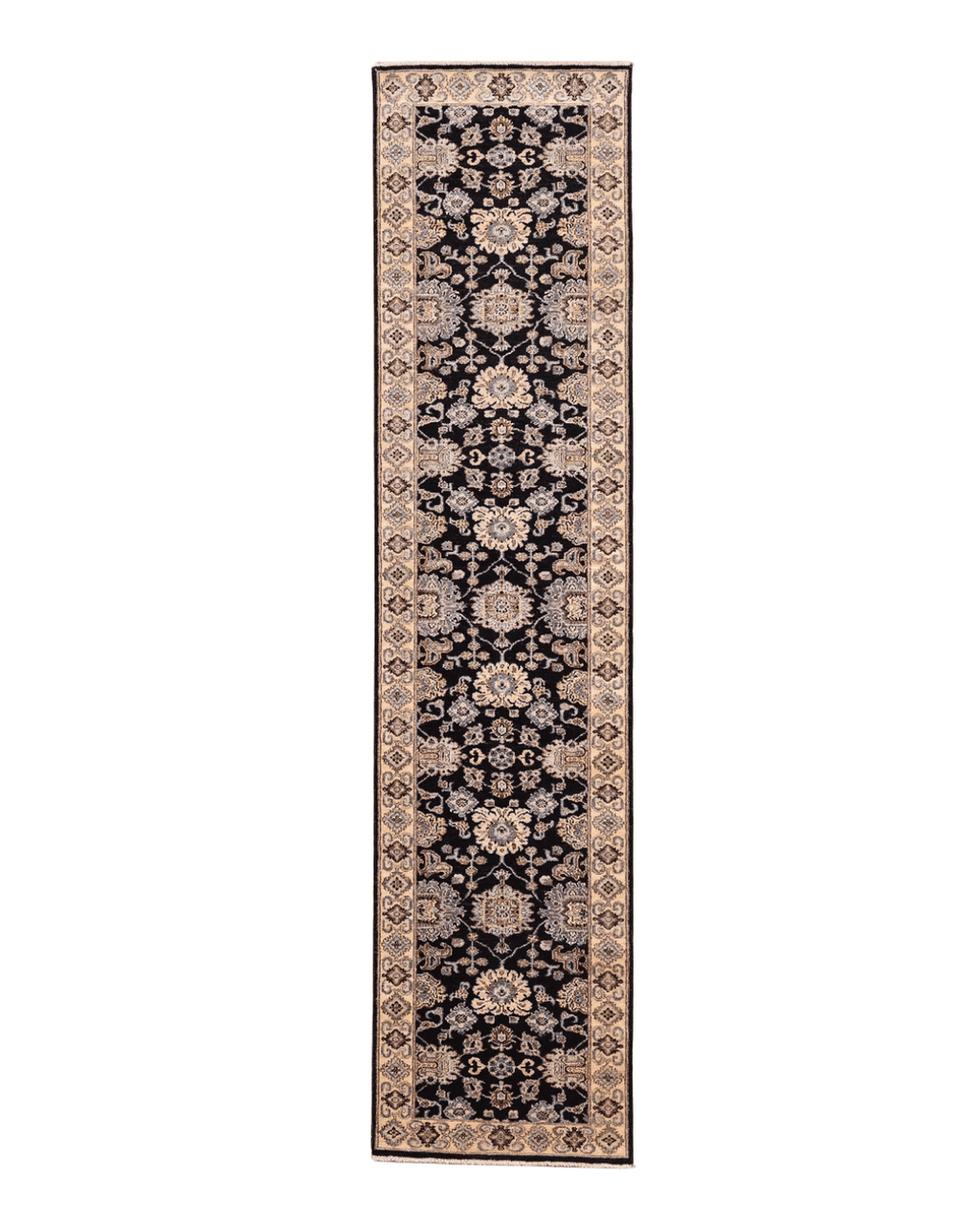 Ushak Hand-Knotted Wool Runner 2' x 10'