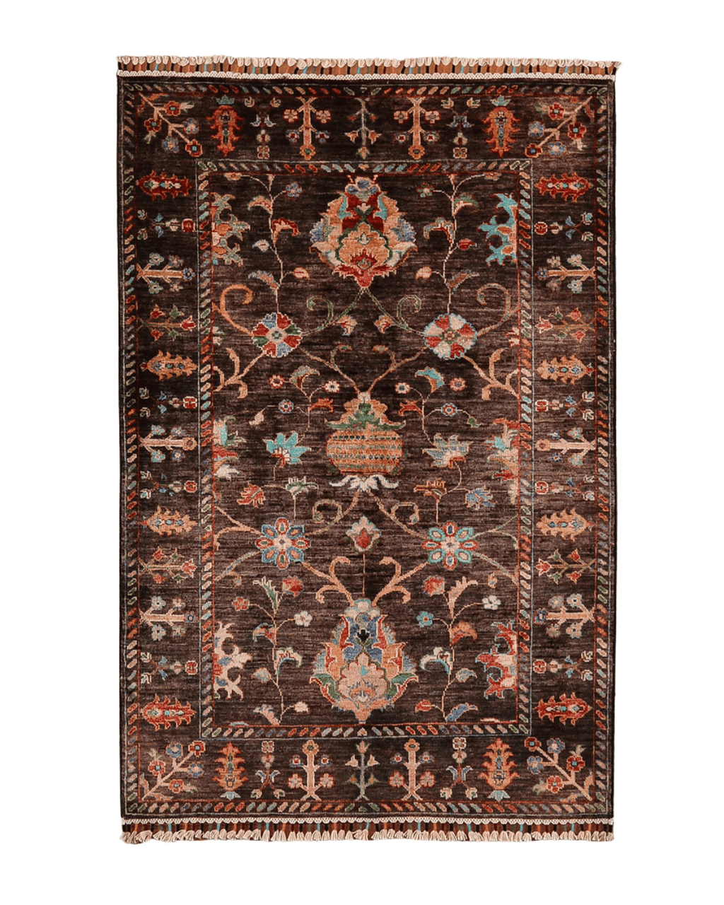 Sultani Hand-Knotted Wool Rug 3' 5" x 5' 1"