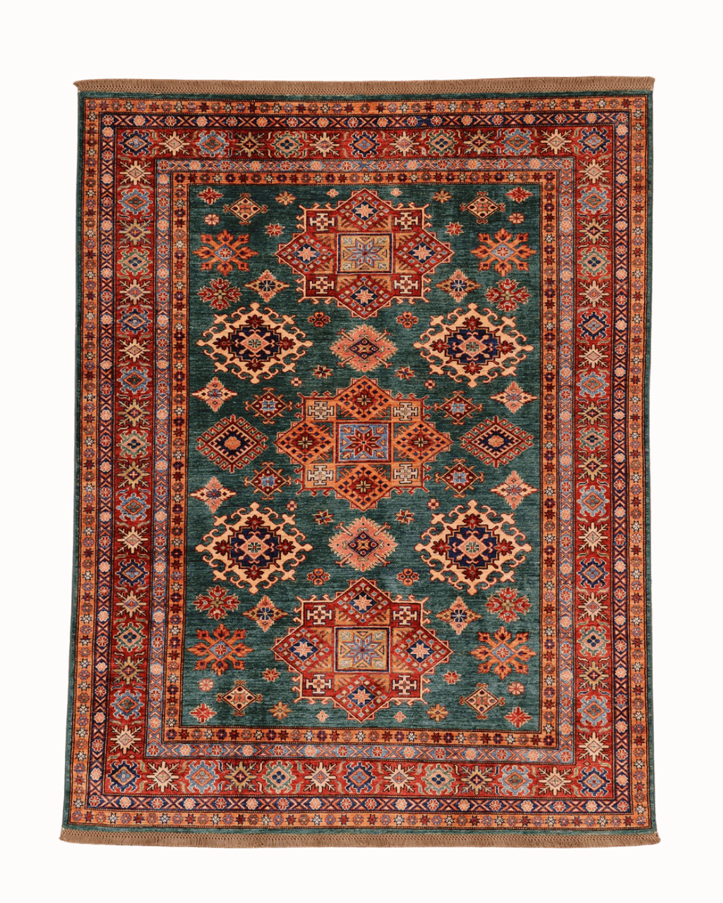 Shirvan Hand-Knotted Wool Rug 6' x 8'