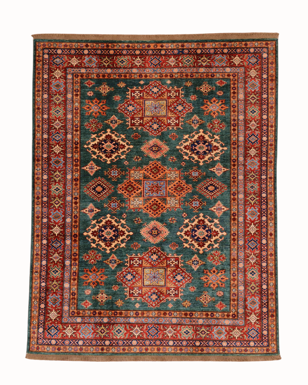 Shirvan Hand-Knotted Wool Rug 6' x 8'