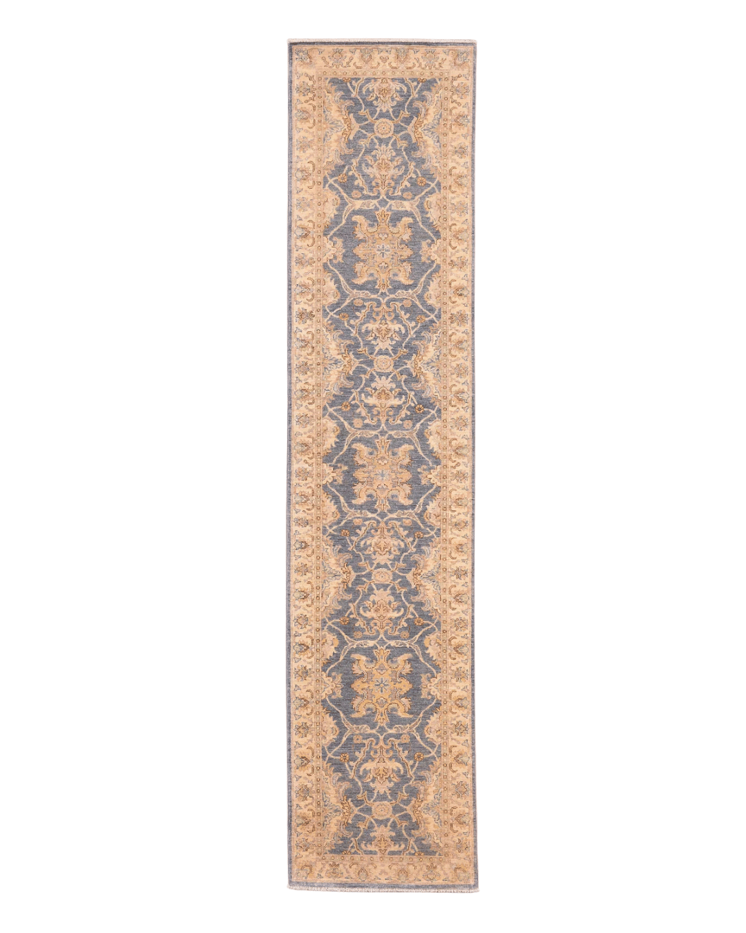 Ushak Hand-Knotted Wool Runner 2' x 11'