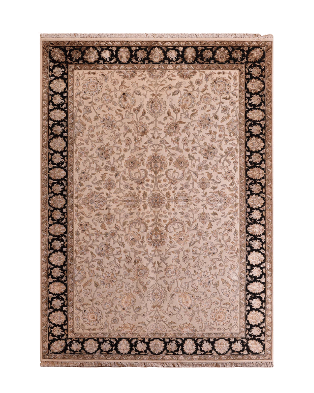 Ottoman Elegance Hand-Knotted Wool Rug 6' 6