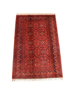 Afghan Hamyap Style Hand-Knotted Wool Rug 4' x 5' 9"