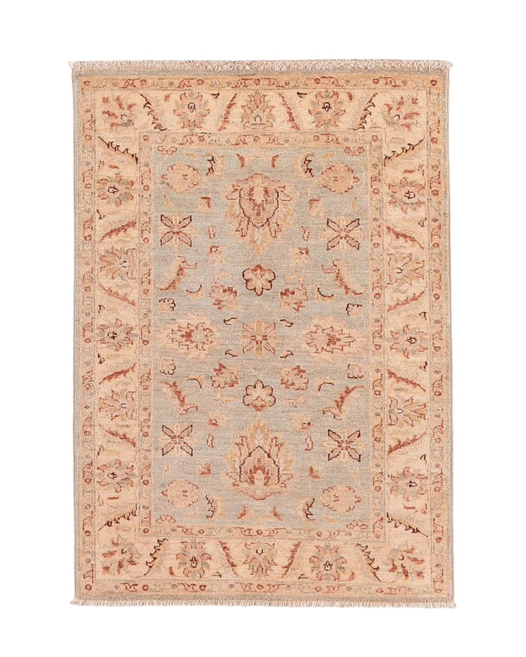 Ushak Hand-Knotted Wool Rug 3' x 4'